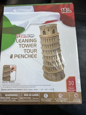 CubicFun - Leaning Tower Tour Penchee - 30 piece 3D Puzzle - Brand New in Shrink - Image 1 of 4
