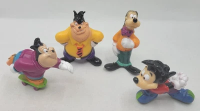 Disney Goof Troop Juego Completo 4 Figuras PVC Juguetes 1991 Kelloggs Goofy Pete Max Foto 1 de 4