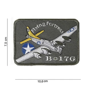 Parche bordado, para coser, B17 g Flyng Fortress, color verde. - Picture 1 of 1