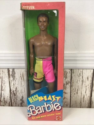 1988 STEVEN BEACH BLAST BARBIE - 3251 - ORIGINAL BOX UNOPENED - AA - Image 1 of 4