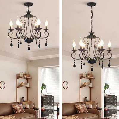 Kitchen Pendant Light Crystal Chandelier Lighting Bar Light Vintage Ceiling Lamp - Image 1 of 4