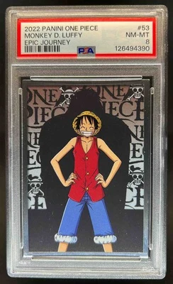 2022 Panini One Piece Monkey D. Luffy Epic Journey #53 PSA 8 - Image 1 of 2