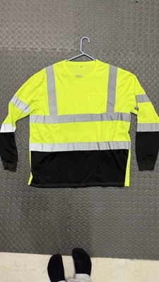 4 camisas de trabajo de manga larga de alta visibilidad talla XL y chaqueta de alta visibilidad talla XL (LOTE) Foto 1 de 4