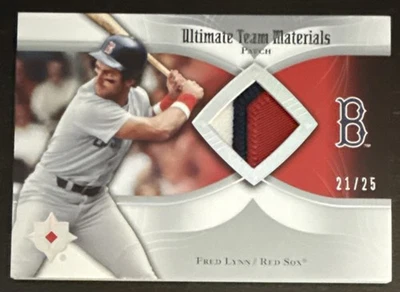 Parche reliquia Fred Lynn 2007 Ultimate Collection Team Materials #UTM-FL 21/25 Foto 1 de 2