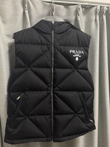 Prada Recycled Nylon Down Vest S Black - Picture 1 of 6