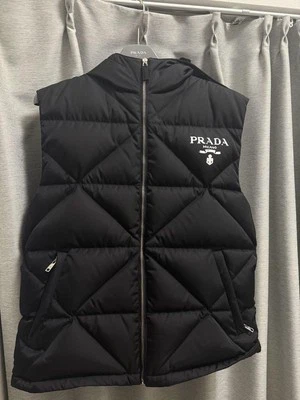 Prada Recycled Nylon Down Vest S Black - Image 1 of 4