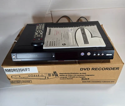 Magnavox RMDR535H/F7 HDD & DVD Recorder w/Remote & Box FOR PARTS NOT WORKING - Image 1 of 4