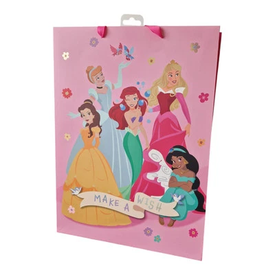 Disney Princess Happy Birthday Pink Gift Bag Extra Large