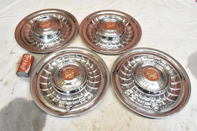 1958 1959 Cadillac Hubcaps Wheel Covers Hub Cap Eldorado Fleetwood DeVille OEM 4 - Image 1 of 4