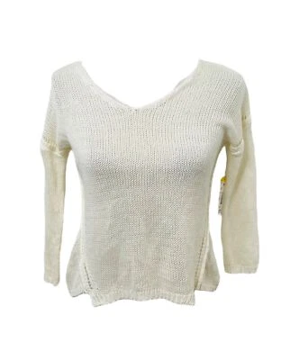 Suéter tejido para mujer talla XS metáfora Missy blanco manga larga ligero Foto 1 de 4