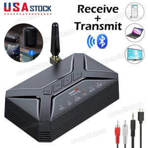 Long Range Bluetooth 5.0 Transmitter Receivers TV Home Car Stereo Audio Adapters - Bild 1 von 12