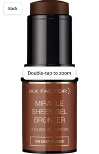 Max Factor Miracle Sheer Bronzer 006 Deep Bronze - Picture 1 of 3
