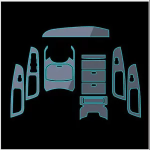 Película protectora de pintura transparente precortada para prevenir arañazos interiores para Ford Edge 5 asientos - Imagen 1 de 6