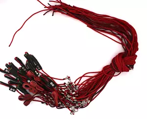 56" Leather Pull Tight Tie Cords for Poultry 10-Pack - Calzas Amarrador Gallos - Picture 1 of 6