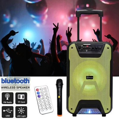 3000W 8" Altavoz Bluetooth Subwoofer Bajo Pesado Sistema de Sonido Fuerte Fiesta + Micrófono Foto 1 de 4