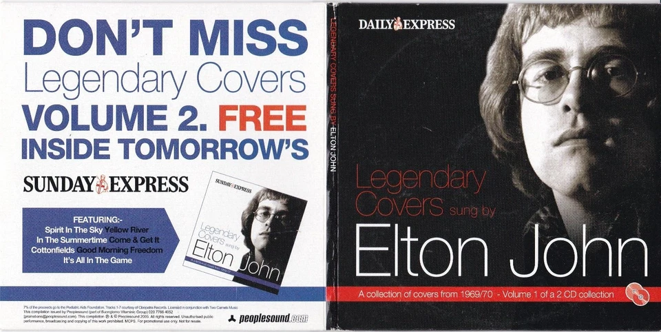LEGENDARY COVERS SUNG BY ELTON JOHN - Bild 1 von 3