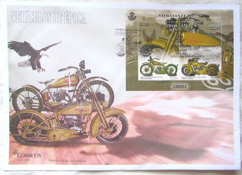 SOBRE 1º DIA  DE CIRCULACION VEHÍCULOS DE ÉPOCA  AÑO 2014 - Imagen 1 de 1