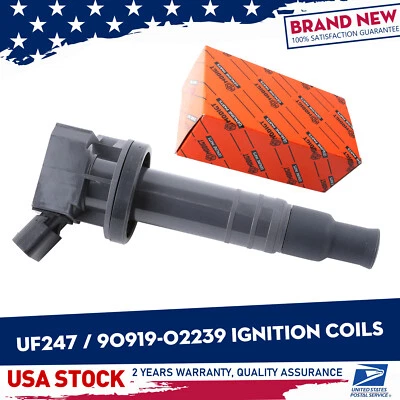 Durable 1pc Ignition Coil 90919-02239 For Chevrolet Prizm 1.8L L4 2000-02 UF247 - Image 1 of 4