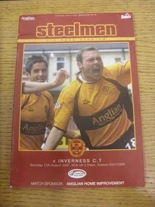 11/08/2007 Motherwell v Inverness Caledonian Thistle (Light Crease). Thanks fo - Picture 1 of 1
