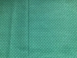 Tissu coton épais fond vert larg 33 cm x H 150 cm réf A491 - Picture 1 of 3