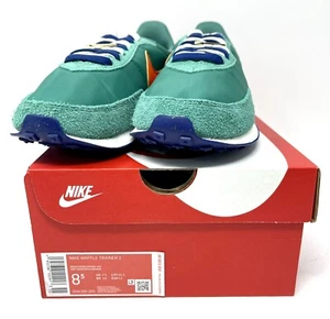 Nike Waffle Trainer 2 Green Noise/Orange Sail (DH4390 300) US Men Sz 8.5 NIB - Picture 1 of 9