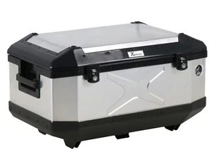 TRIUMPH TIGER EXPLORER 1200 TOP BOX XPLORER SILBER 60 & RACK VON H&B (2012-15) - Bild 1 von 4