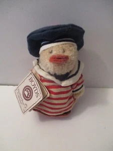 Boyd's Monsieur Jodibear 7 Zoll Ente mit Outfit 1988 Plüsch Stofftier Ente neuwertig - Bild 1 von 3