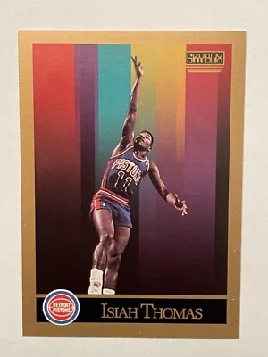 NEAR MINT CENTERED SHARP CORNERS Isiah Thomas 1990 Skybox #93 Pistons HOF Card - Image 1 of 2