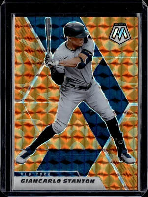 2021 Panini Mosaic #118 Giancarlo Stanton Orange Reactive NR-MINT (scratches) - Image 1 of 2