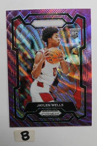 Selecciones de draft Jaylen Wells 2024 Panini Prizm Purple Wave Prizm #31 (RC) - Imagen 1 de 2