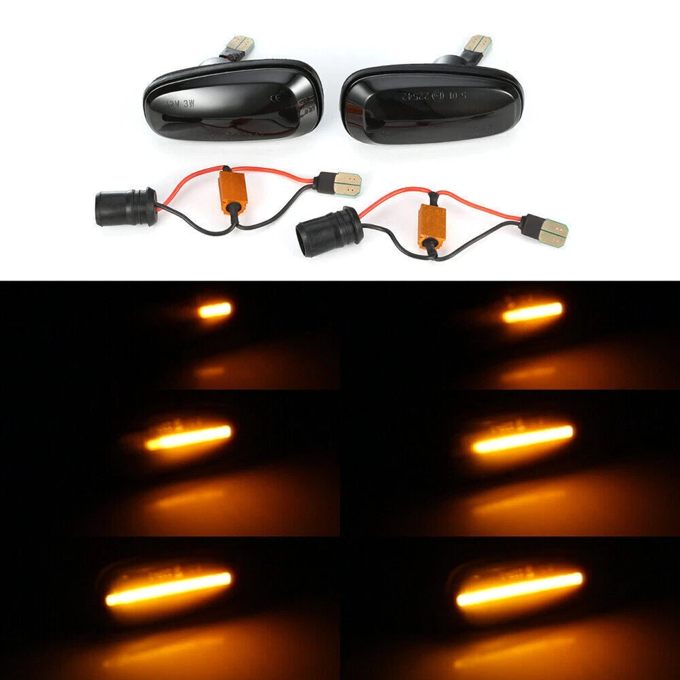 Dynamic Side Marker LED Turn Signal Indicator Blinker Lights For Opel Astra G - Image 1 of 4
