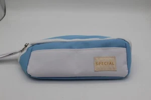 BLUE AND WHITE MAKEUP CASE C2938 - Picture 1 of 4