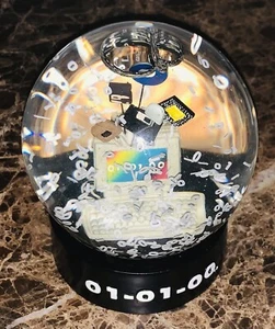 Y2K 01-01-00 The Mark of the Millennium Water Globe Snow Type “It’s Coming” NEW - Picture 1 of 4