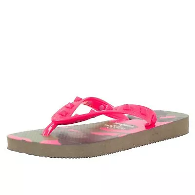NIB VALENTINO Camouflage Rockstud Flip Flops Flats Sandals Shoes Size 5.5/35.5 - Image 1 of 4
