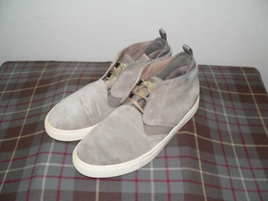 Z Zegna “The California Sneaker” Grey Suede High-Top Sneaker/Chukka, Sz 9.5 M US - Picture 1 of 11