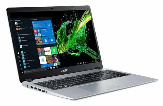 Acer Aspire 5 Slim Laptop 15.6 Full HDAMD Ryzen 3 3200u 4GB 128GB SSD Laptop