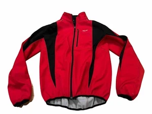 Arsuxeo Cycling Bicycling Jacket Mens XXL Windproof Softshell Red Black full zip - Picture 1 of 14