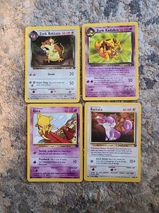 Pokemon Team Rocket 4 Pokemon Cards Non Holo MP - Picture 1 of 15