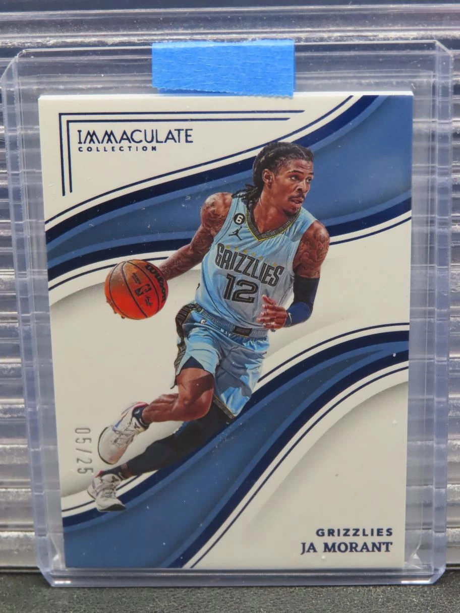 2022-23 Immaculate Ja Morant Blue #05/25 Grizzlies