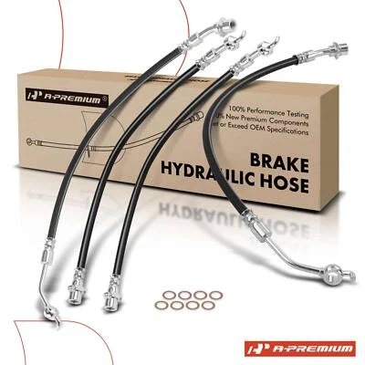 4Pcs Brake Hydraulic Hose Front & Rear for Lexus GS350 2007 2008 2009 2010 2011 Foto 1 de 4