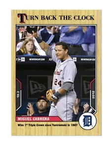 Miguel Cabrera 2021 MLB TOPPS NOW Turn Back The Clock - Scheda 186 - PR: 597 - Foto 1 di 2