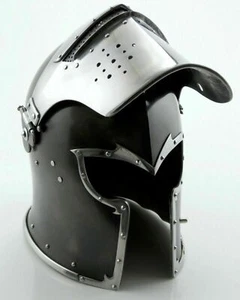 Barbuta Crusader Helmet Knights Medieval Templar Armor helmet Medieval Sca BR22 - Picture 1 of 4