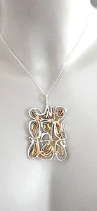 GÜNTHER ° SILVER DESIGN TRAILER / SILVER CHAIN ° 925 / ooo ° G ° gold plated ° - Picture 1 of 13