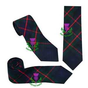 Men's Scottish Neck Ties For Kilt Murray Of Athol Acrylic Wool/Kilt Neck Tie - Picture 1 of 3