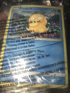Psyduck 2018 McDonald's Pokemon Promo Card Holo 2/12 HP70 original packaging - Picture 1 of 1