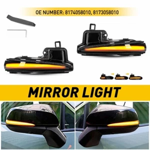 Fit Toyota RAV4 Smoked Sequential Tacoma LED Blinker Mirror Lights Turn Signal - Picture 1 of 12