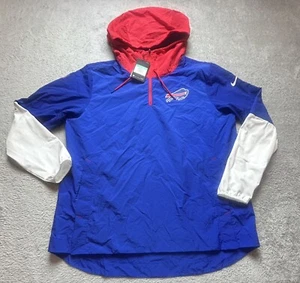 NWT! Men's Buffalo Bills Nike Royal Sideline Player Quarter-Zip Jacket XL - Picture 1 of 6