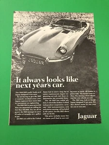 1968 JAGUAR XK-E XK E XKE ORIGINAL VINTAGE PRINT AD ADVERTISEMENT PRINTED A4 - Picture 1 of 1