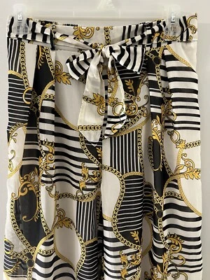 Pantalones TRUE DESTINY Talla L Pull On Pierna Ancha Floral Palooza Harén Foto 1 de 4