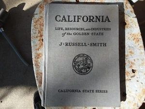 Vintage 1936 Book "California: Life, Resources & Industries" History Education - Picture 1 of 5